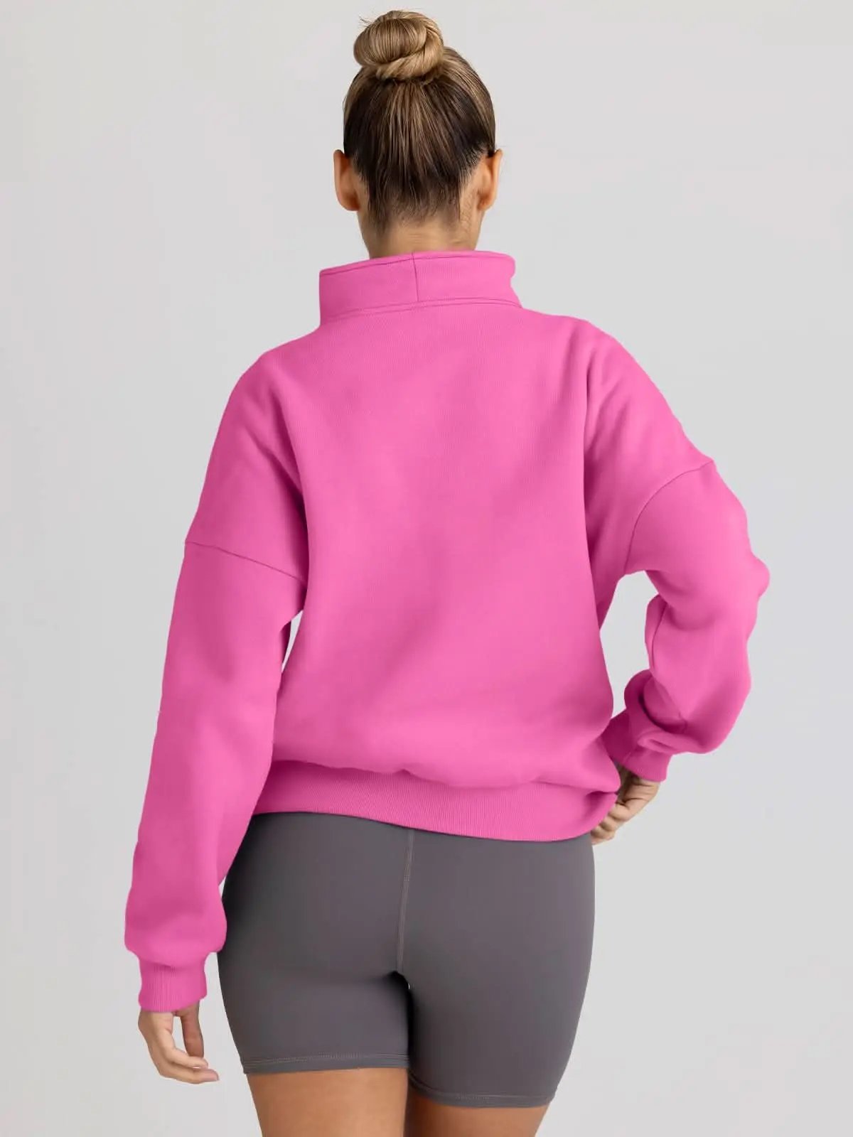 Love Salve Oversized Half Zip Sweatshirt — Cozy Fall Pullover