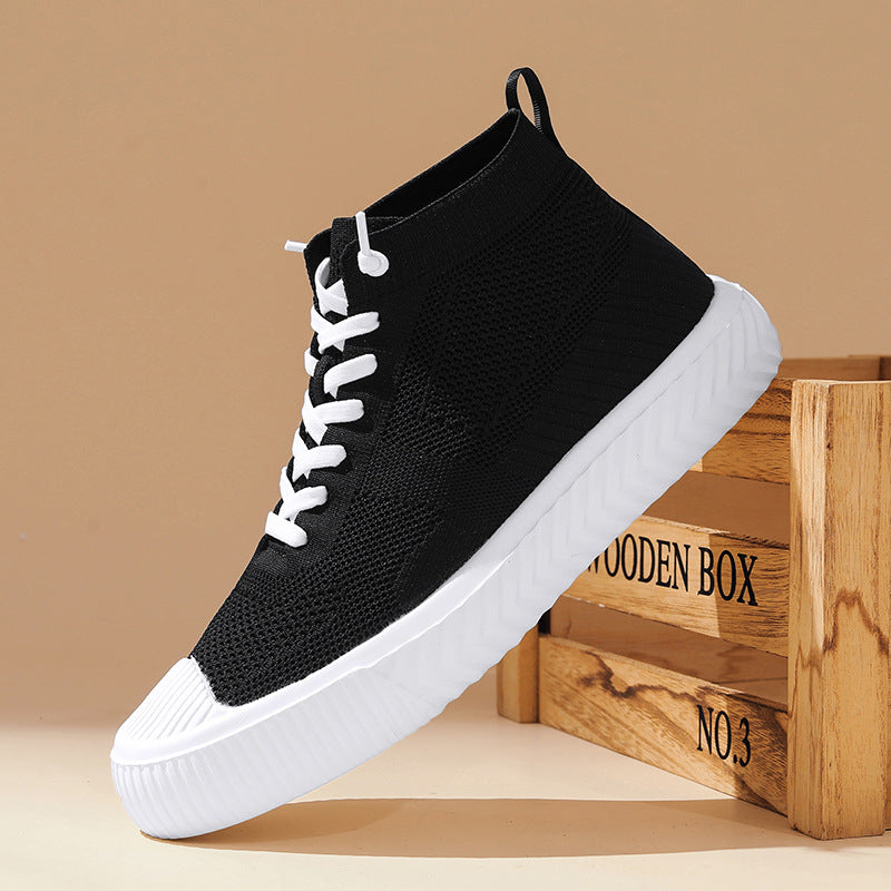 Flyknit High-Top Casual Sneakers