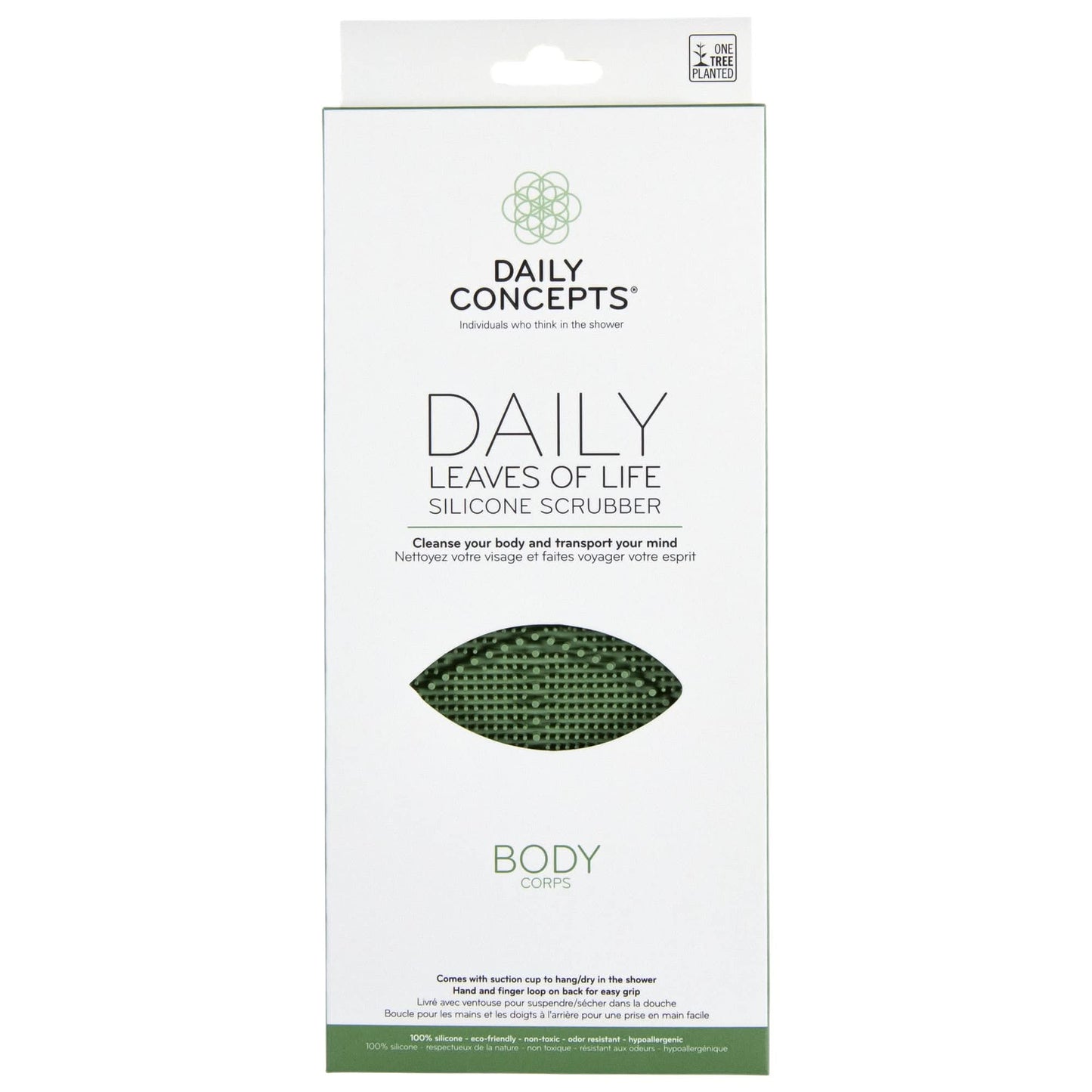 Daily Concepts Daily Leaves of Life Silicone Scrubber