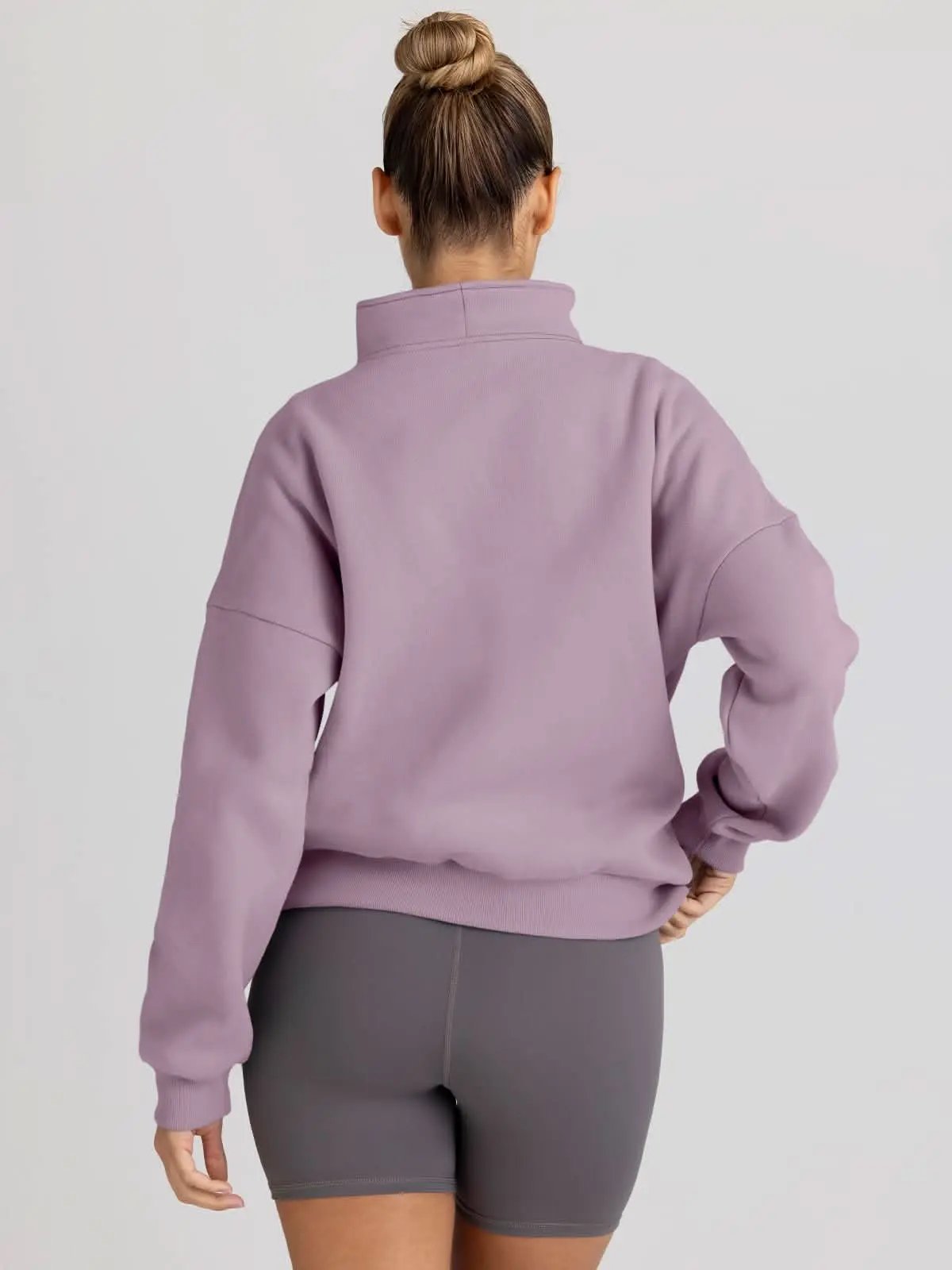 Love Salve Oversized Half Zip Sweatshirt — Cozy Fall Pullover