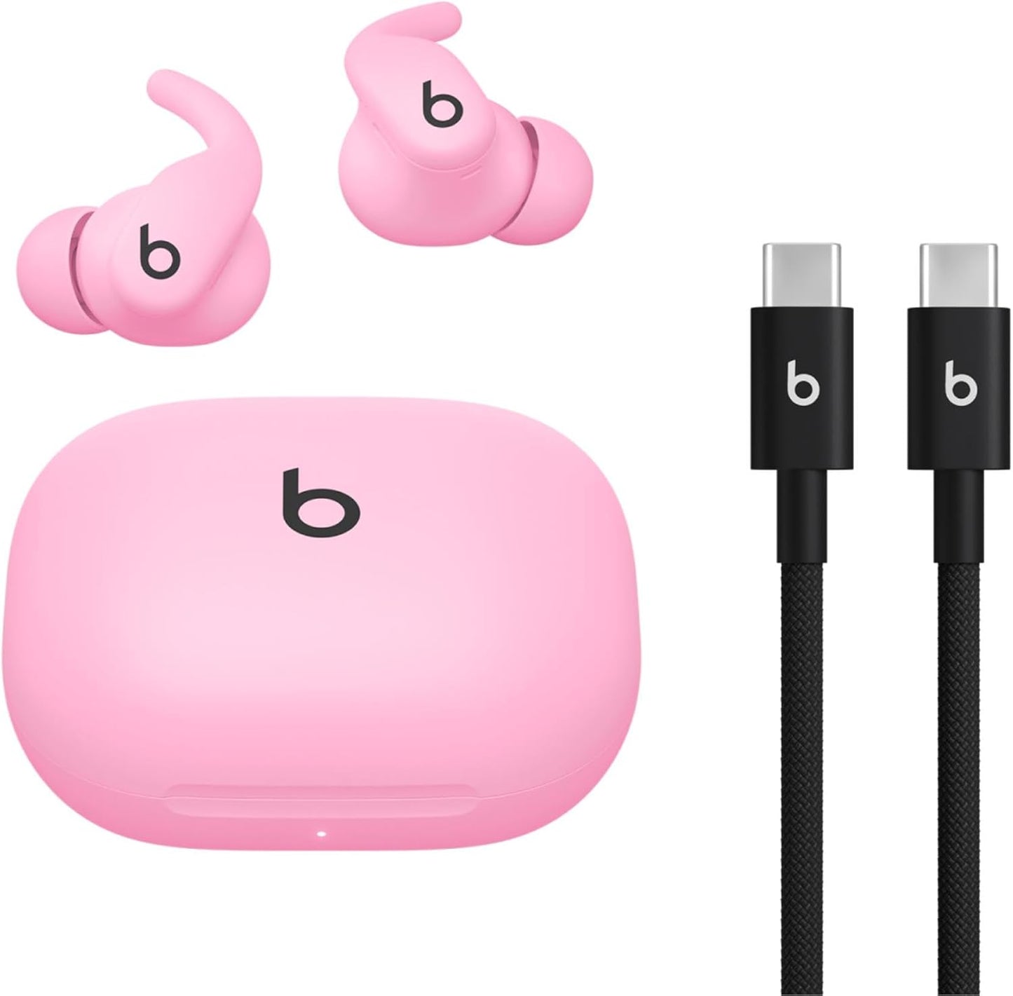 Beats - Powerbeats Fit - Wireless Noise-Cancelling Workout Earbuds with Ultimate Secure Fit, IPX4, Up to 30H of Battery Life & Charging case, Compatible with Apple & Android - Spark Orange