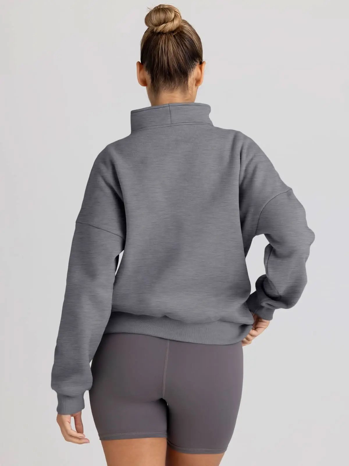 Love Salve Oversized Half Zip Sweatshirt — Cozy Fall Pullover