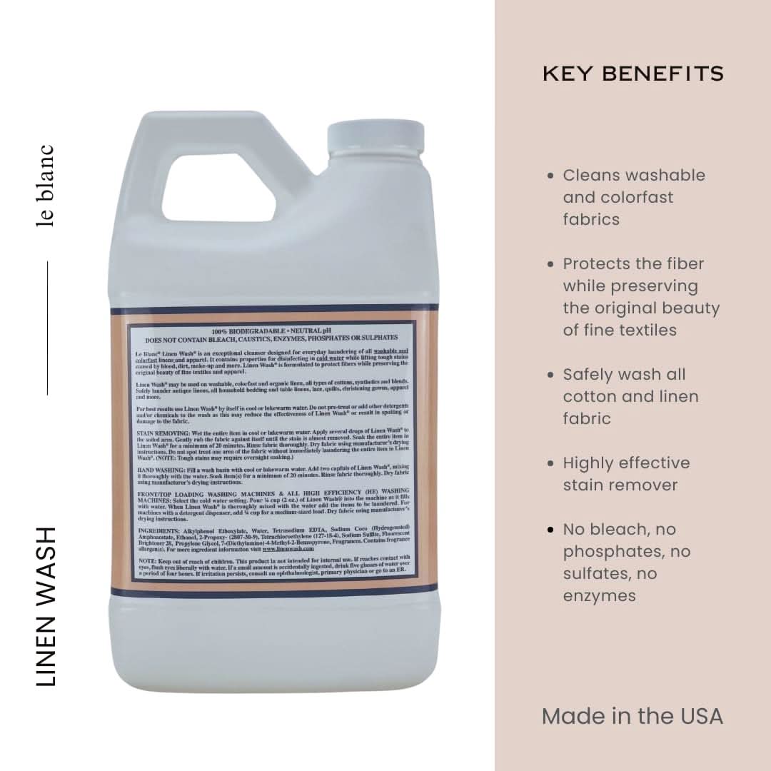 Le Blanc White Flowers Linen Wash 64 oz