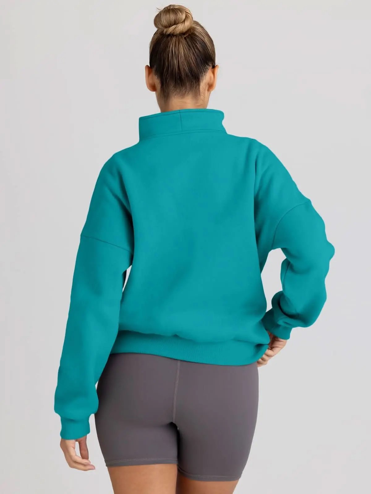 Love Salve Oversized Half Zip Sweatshirt — Cozy Fall Pullover