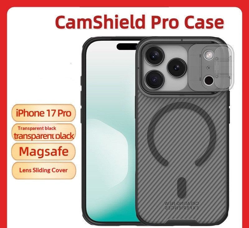 MagSafe Magnetic Protective Case With A Sliding Lens Cover