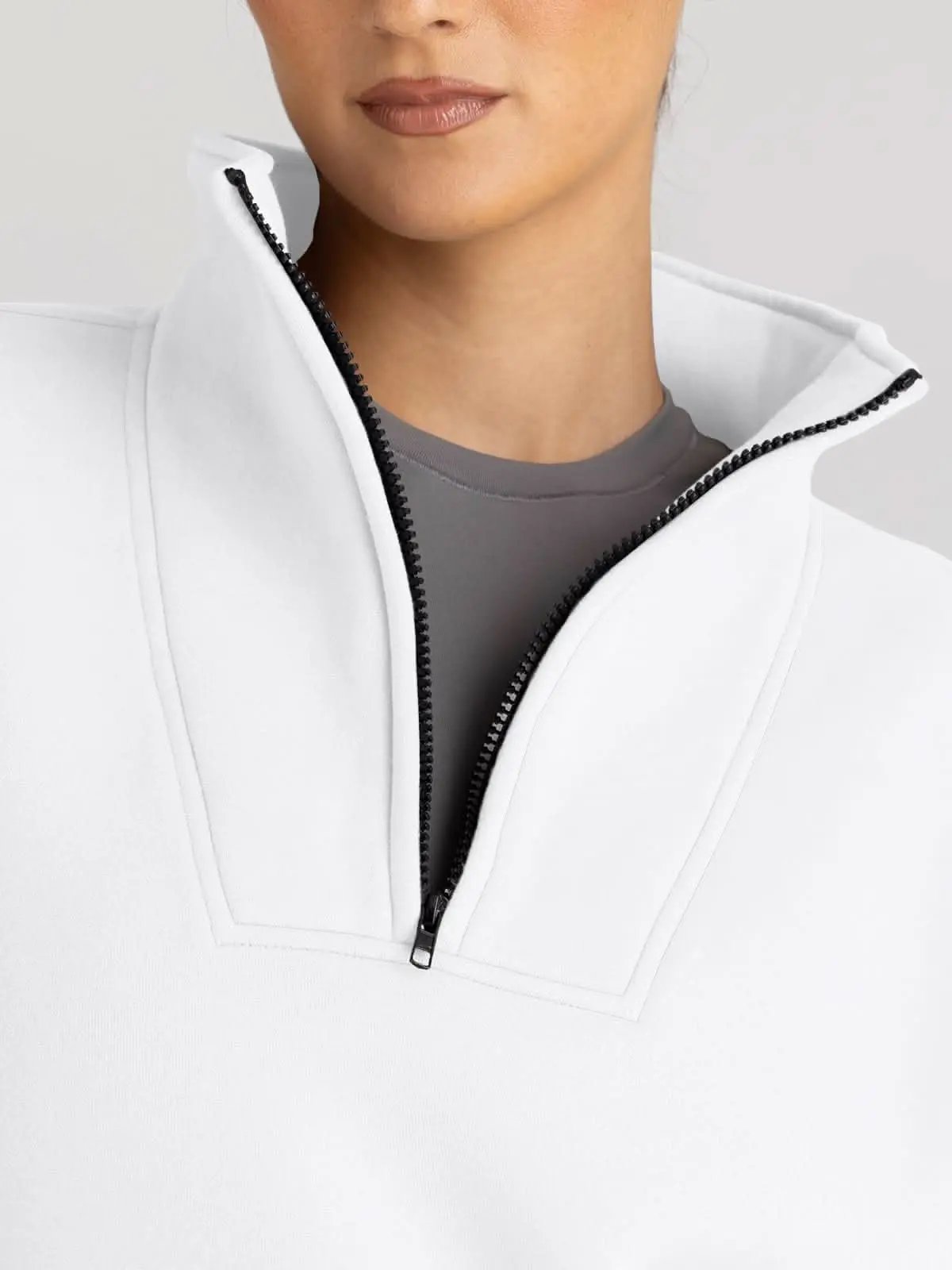 Love Salve Oversized Half Zip Sweatshirt — Cozy Fall Pullover