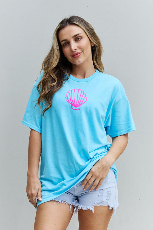 Camiseta gráfica extragrande Sweet Claire "Más días de playa"