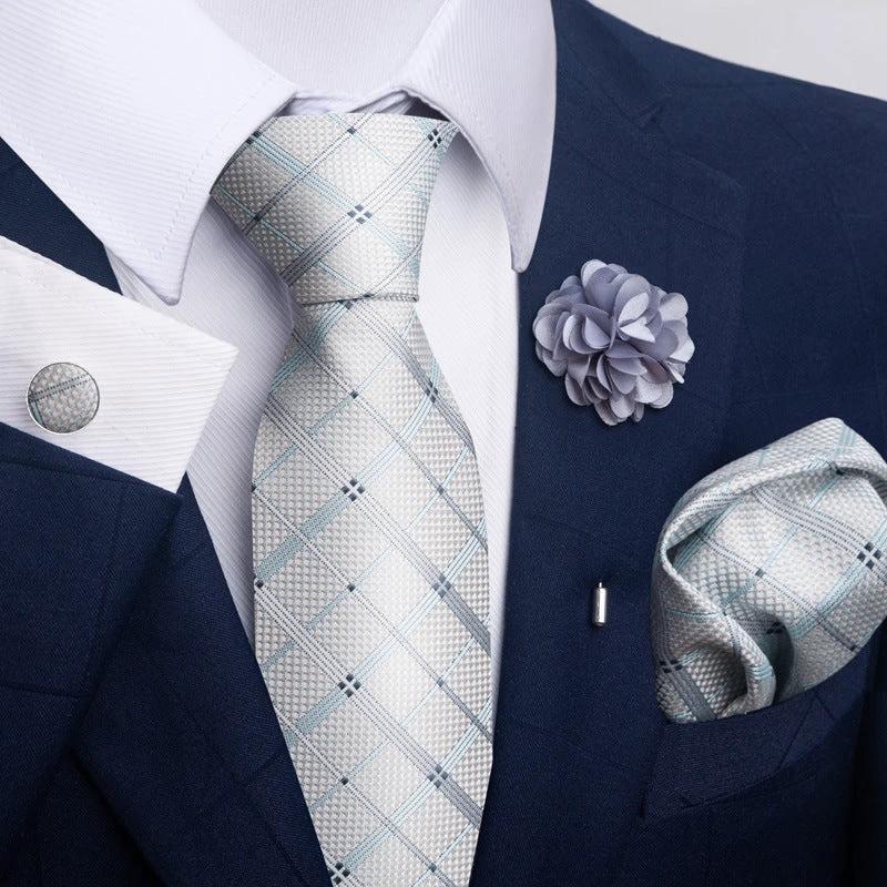 Men's Tie and Pocket Square Combo