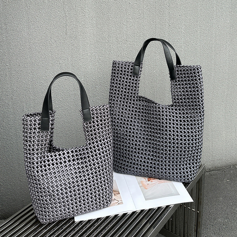 Hand-Woven Slouchy Travel Tote Travel Bag