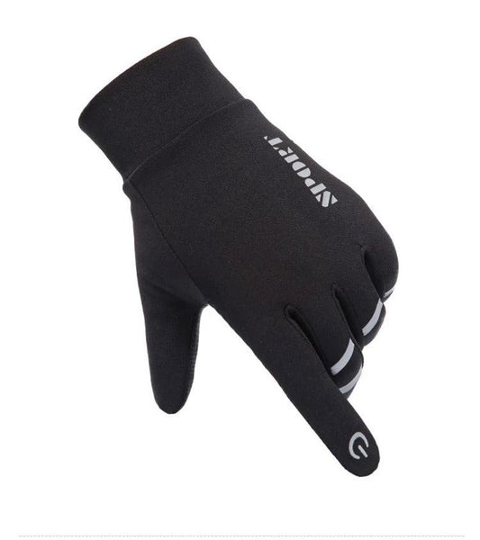 Reflective Velvet Warm Gloves For Men