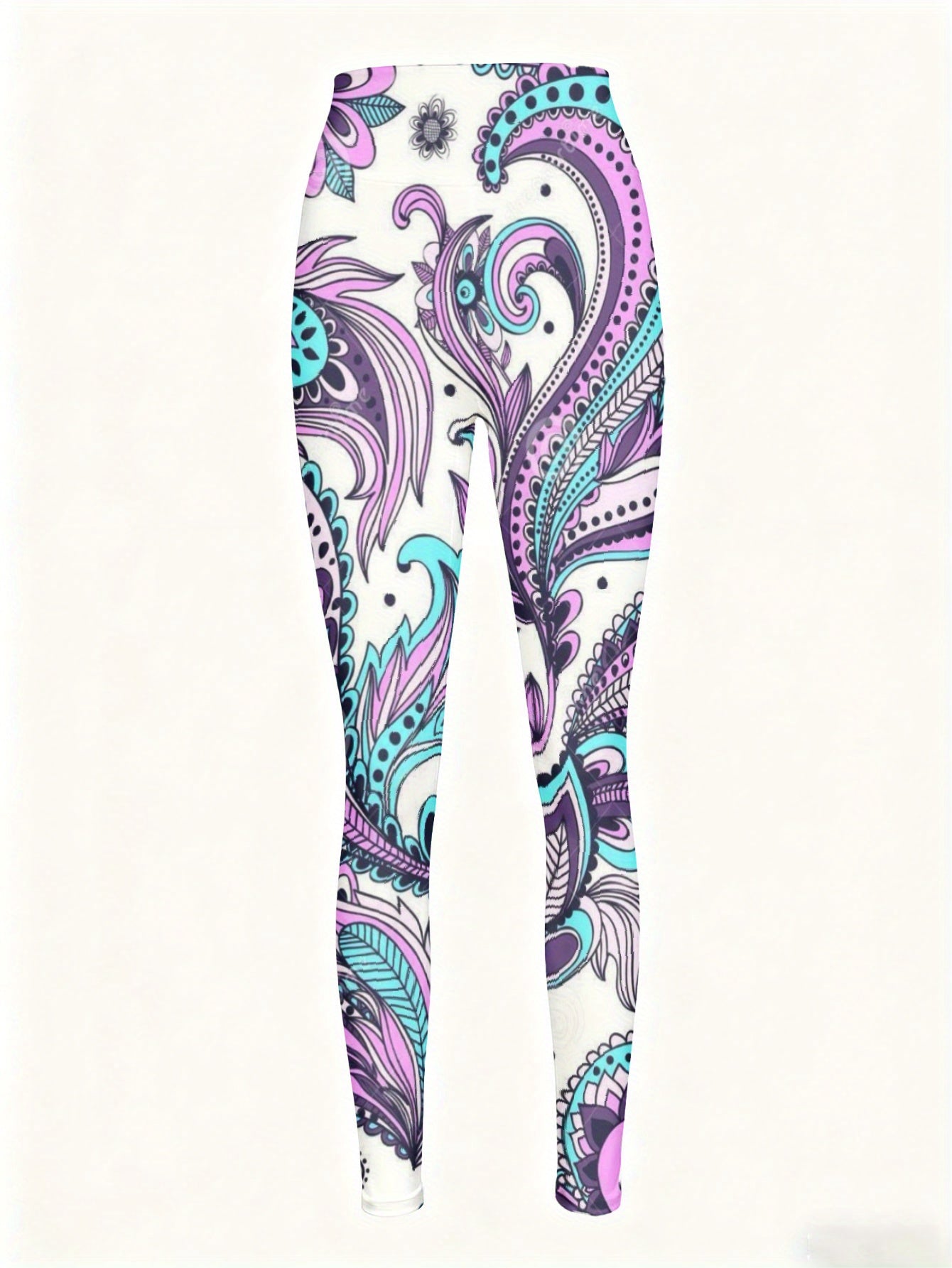 Leggings de cintura alta de talla grande para mujer