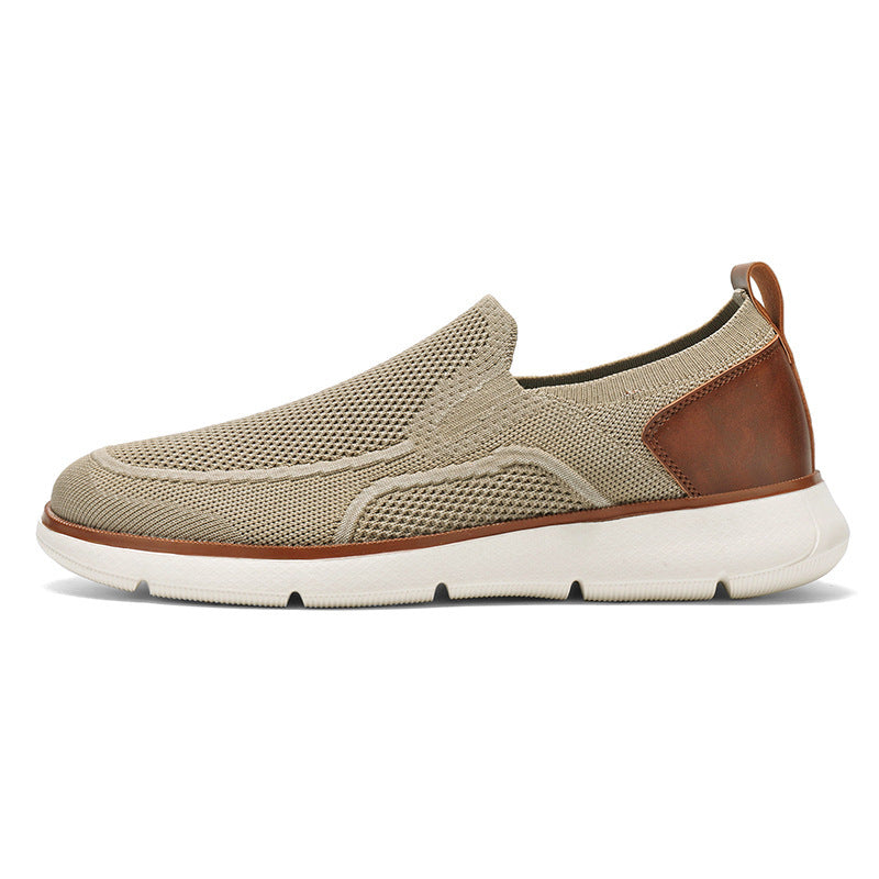Men's Breathable Fly Woven Mesh Casual Flats