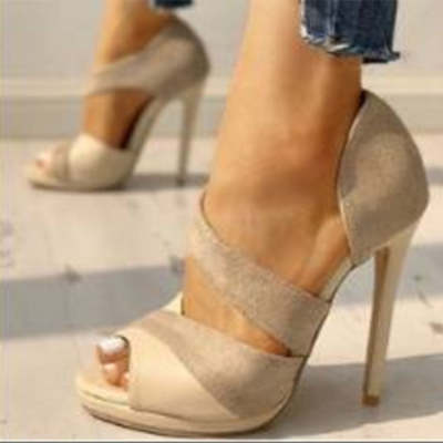 Women's Stiletto-Heel Peep-Toe Sandals