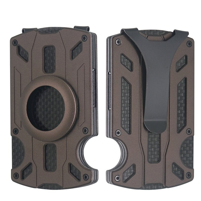 Men's Aluminum Alloy RFID Anti-theft Card Holder Metal Wallet