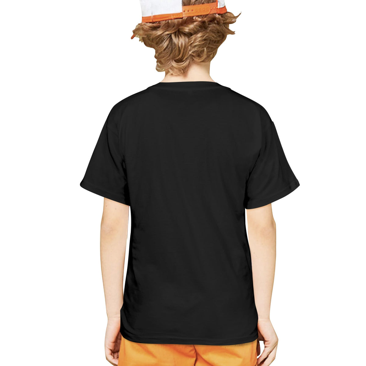 Merry & Bright Reindeer Christmas Kids' Black T-Shirt (Made in USA)
