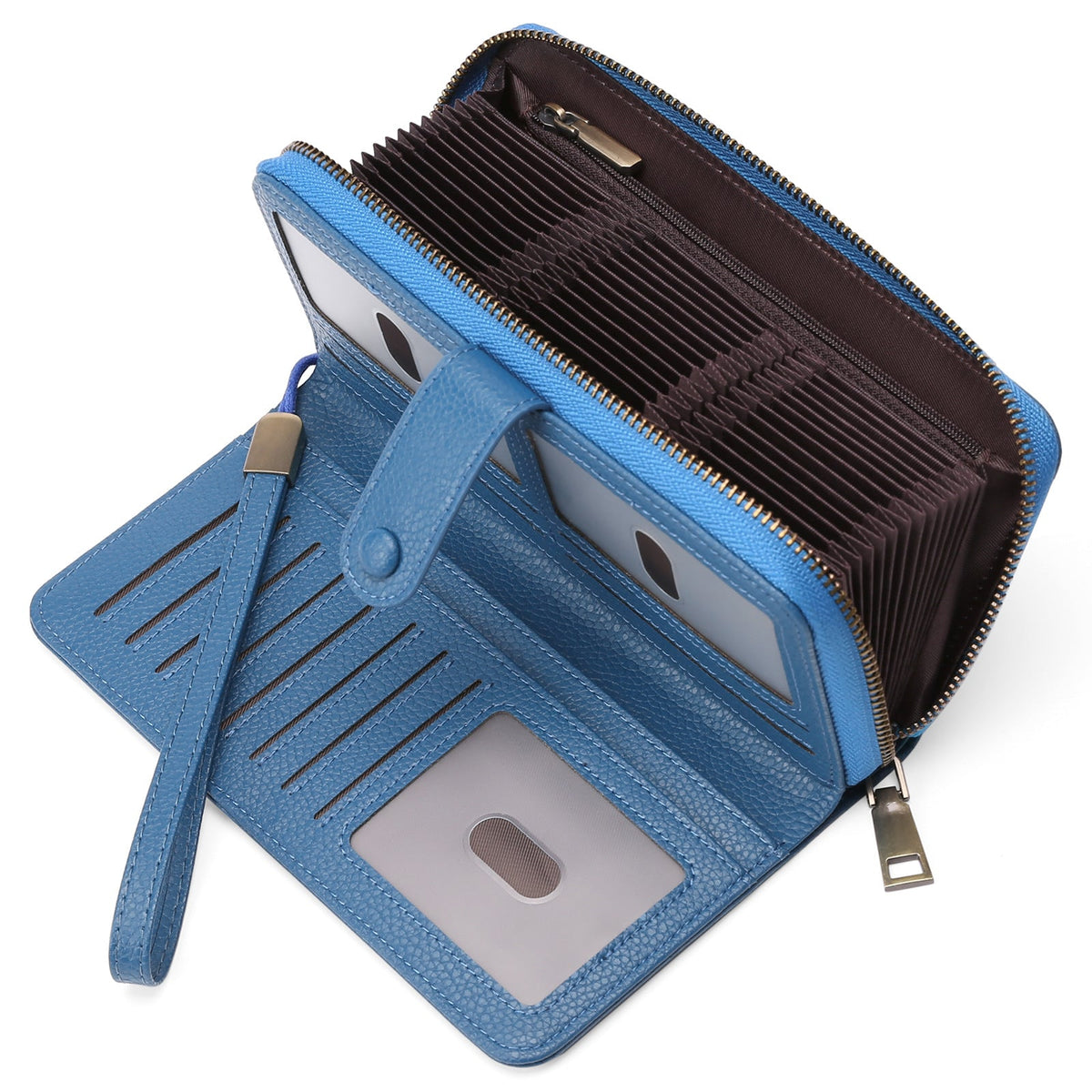 Expanding Card Holder Women's Long Wallet Passport Bag
