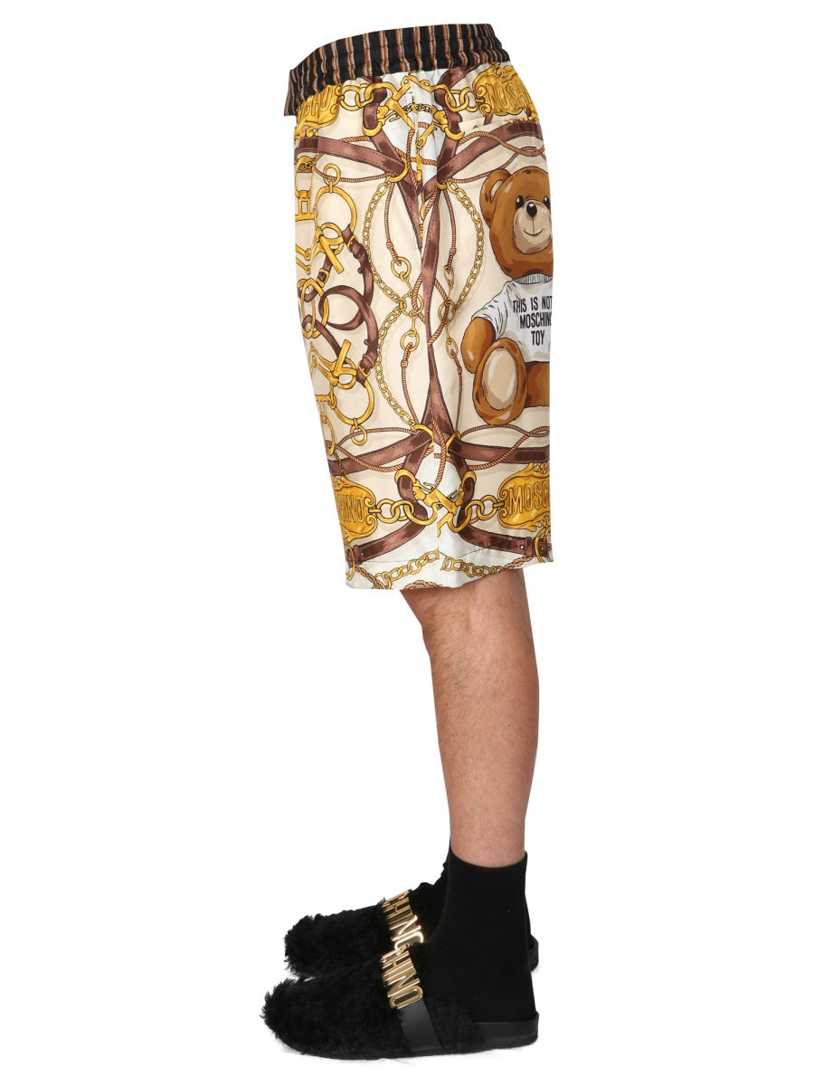 Moschino Men "Teddy" Bermuda Shorts