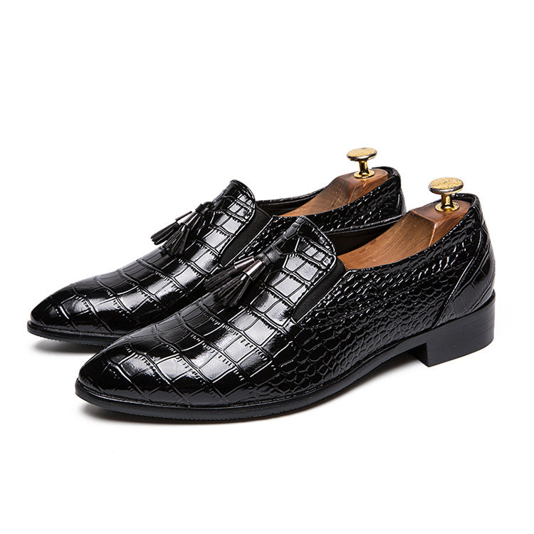 Men's Pointed-Toe Tassel Shoes