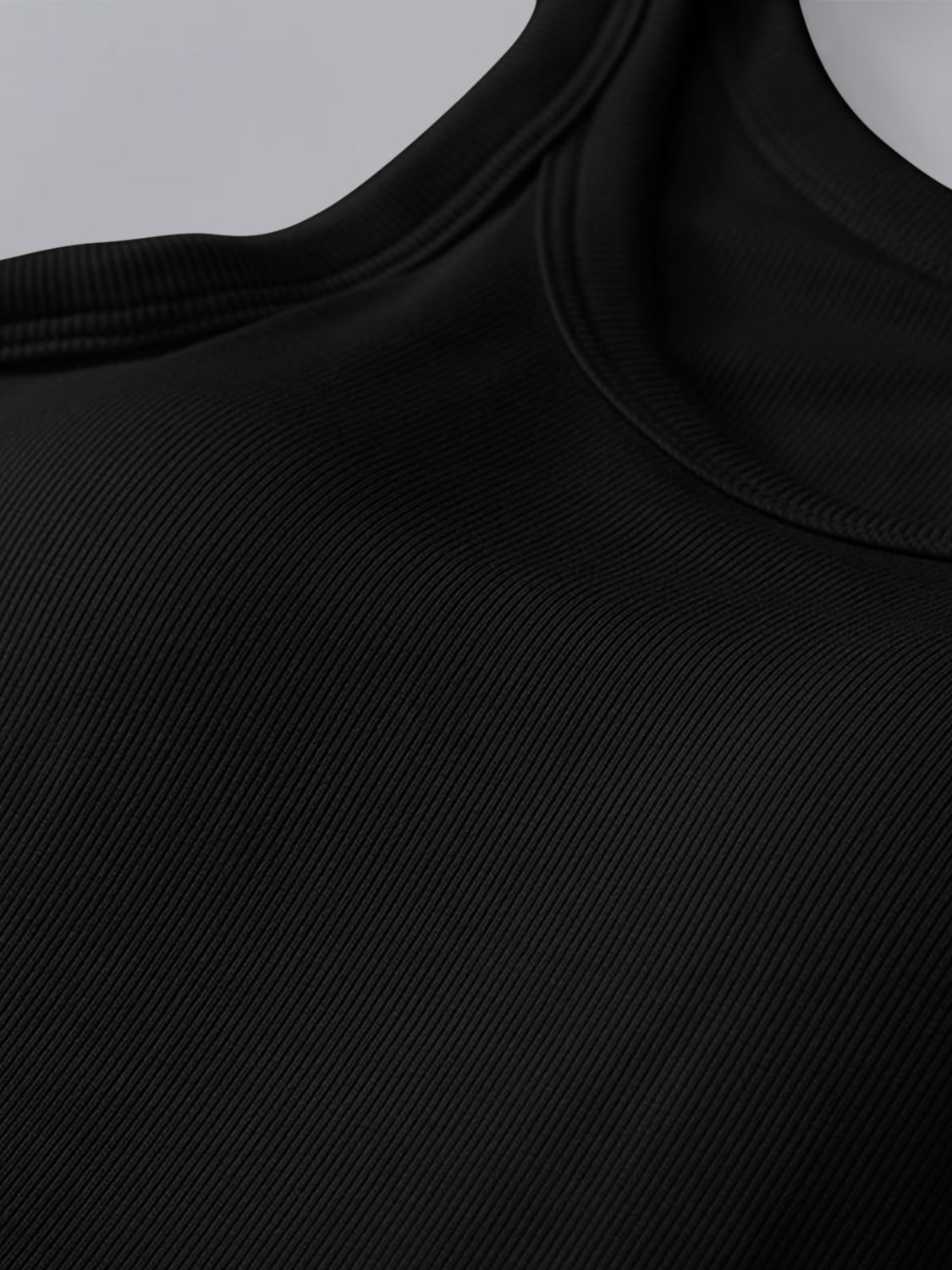 Camiseta sin mangas de cuello redondo con sujetador