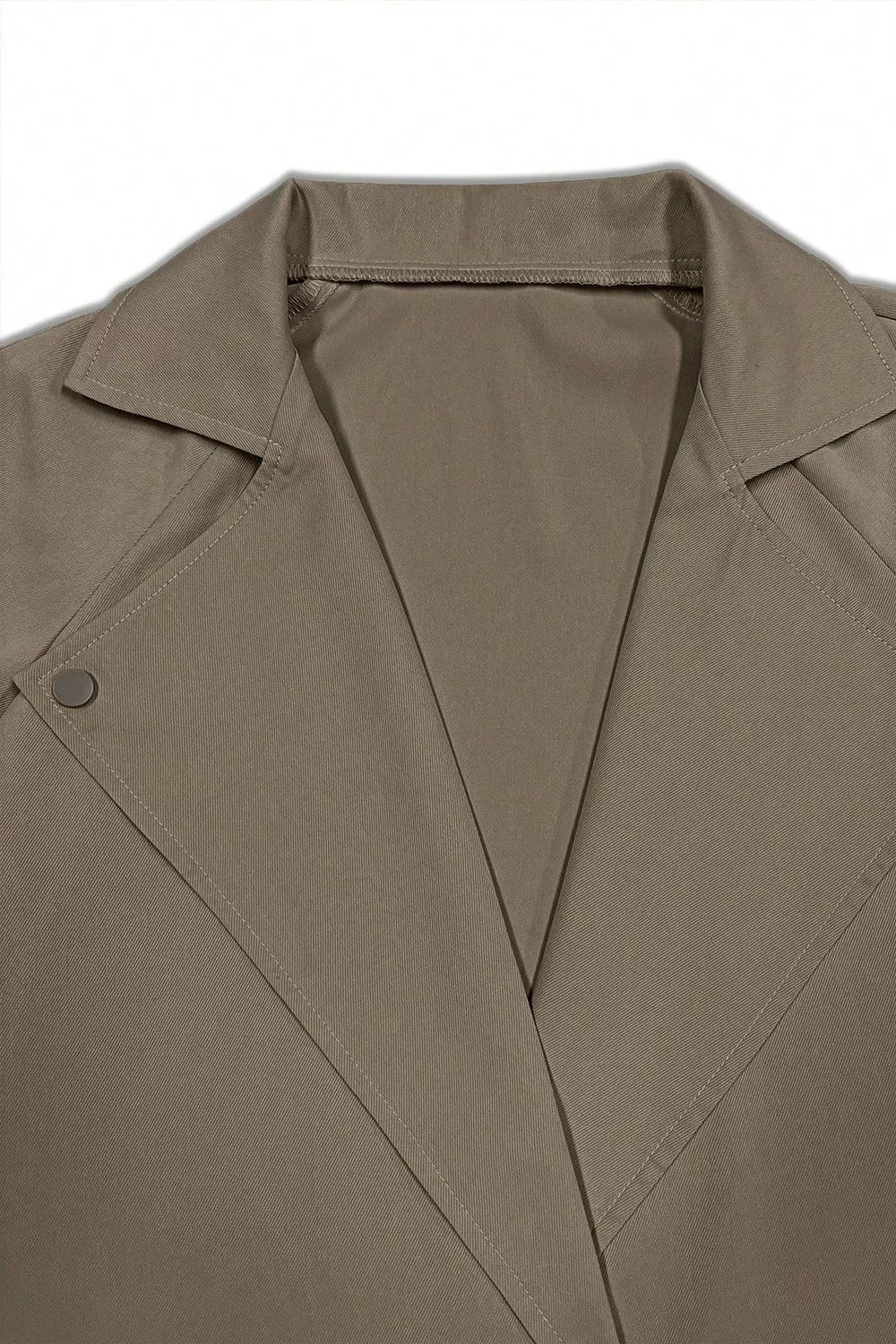 Wide Lapels Belt Trench Coat