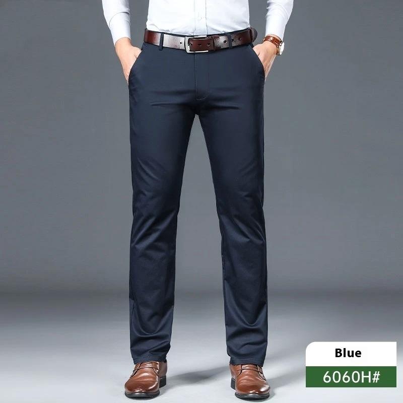 Business Non-ironing Stretch Men's Thin Straight Casual Pants