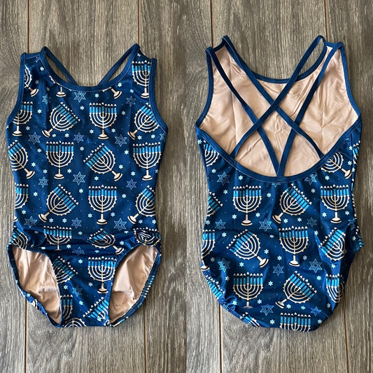 Maillot de tirantes con luces de Jánuca/Janucá