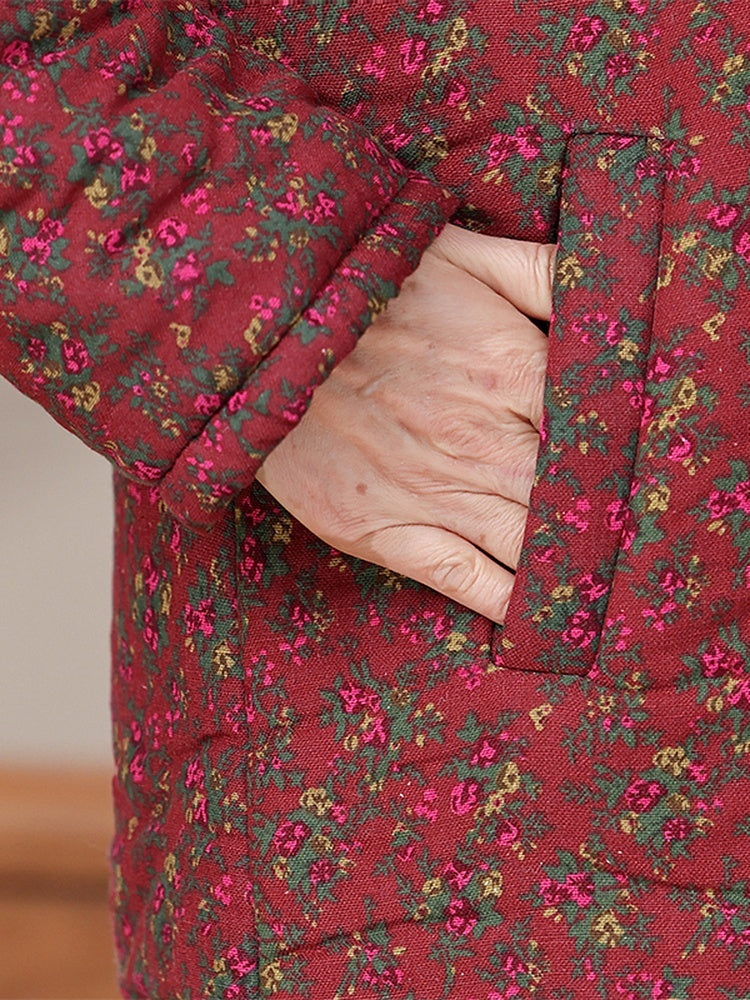 Winter Cotton-padded Coat For Middle-aged And Elderly Women