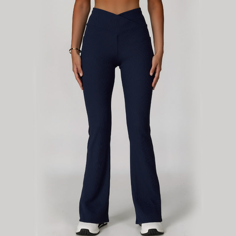 High-Waisted Yoga Flare Pants For Women, Dance Sports Pants, Casual Butt-Lifting Fitness Premium Flared Yoga Pants