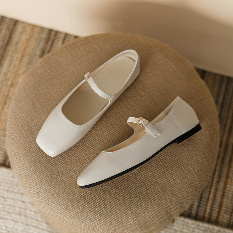 Women's French Style Mary Jane Flats