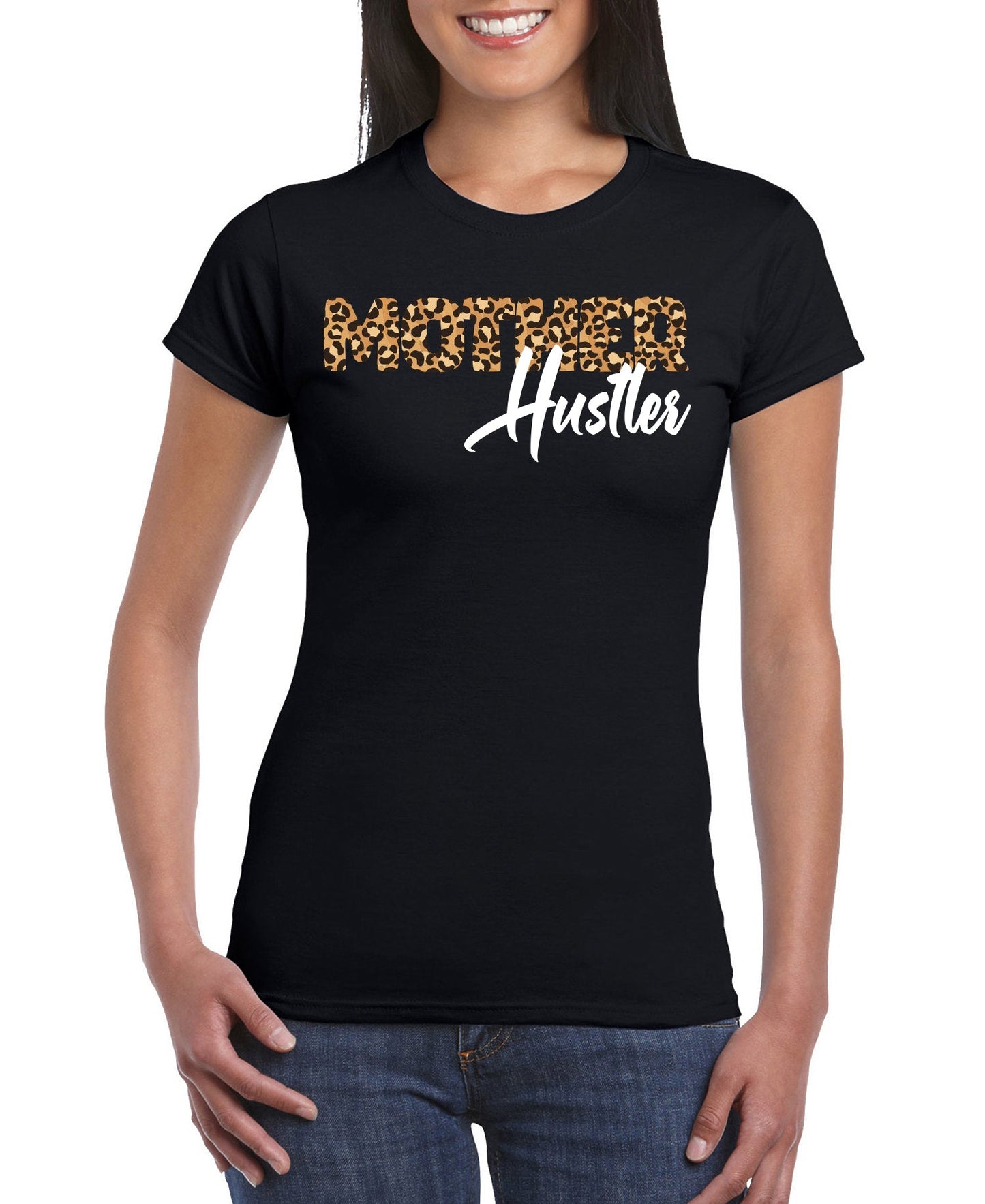 Camiseta de manga corta entallada para mujer "Madre Trabajadora"