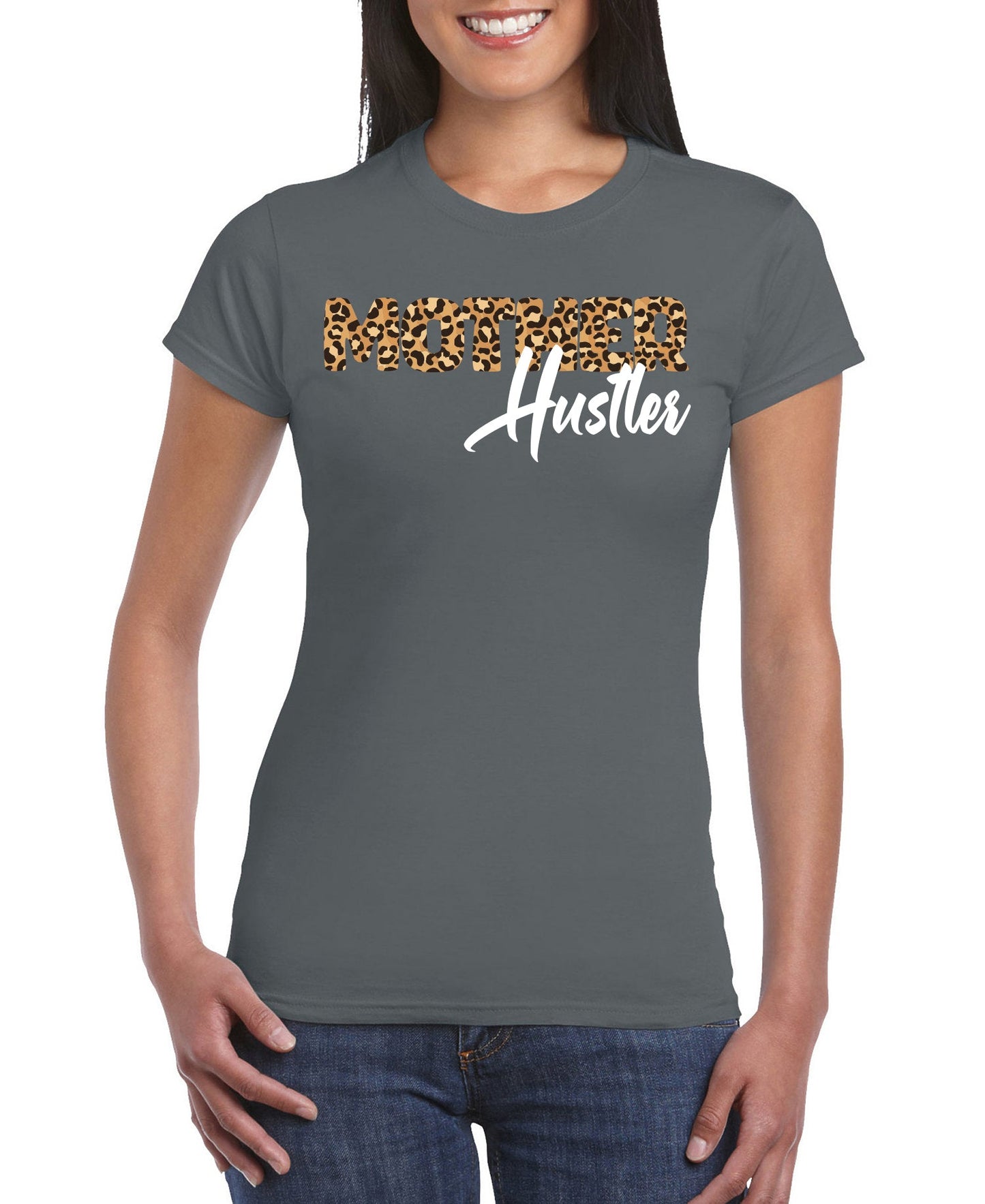 Camiseta de manga corta entallada para mujer "Madre Trabajadora"