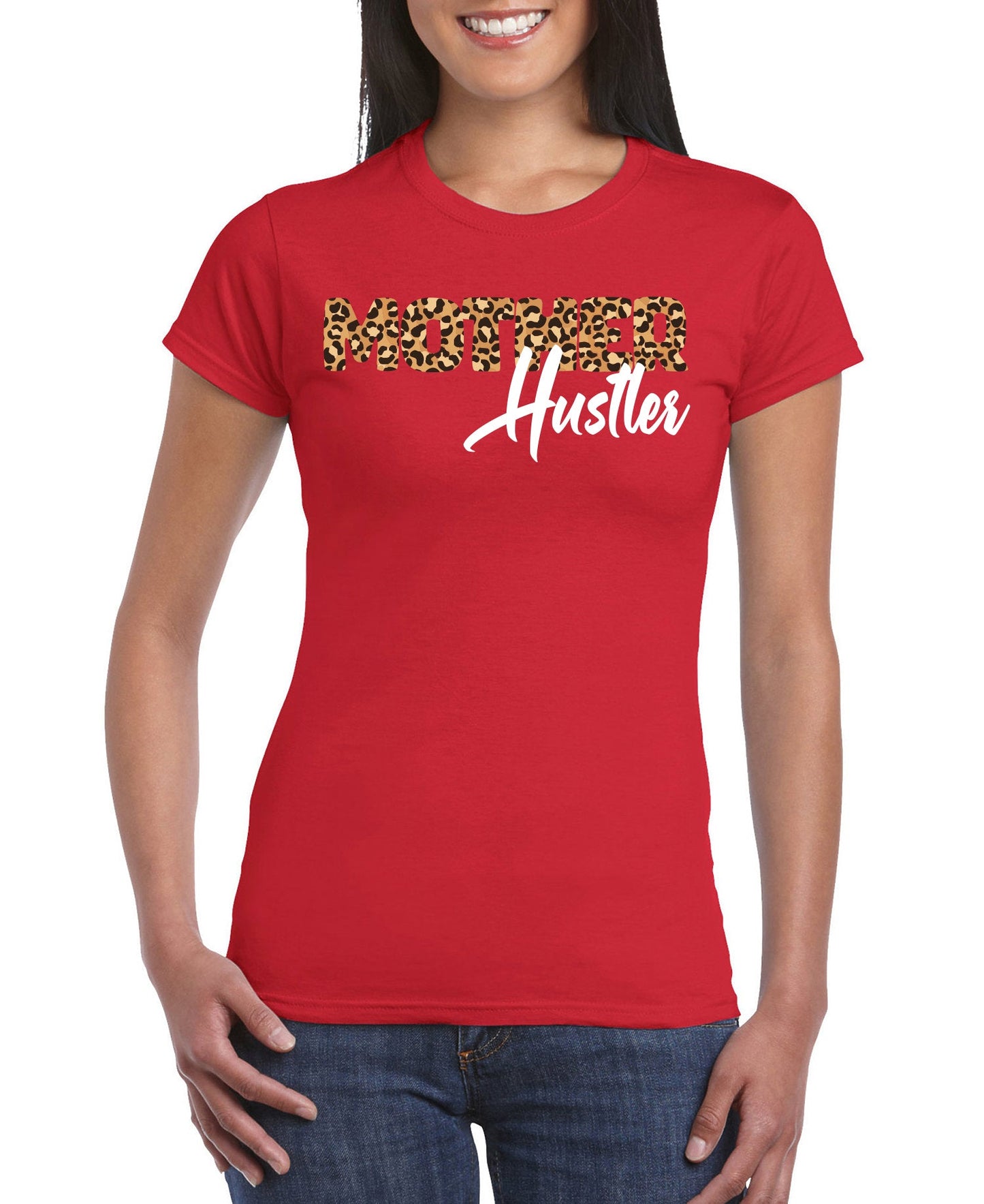 Camiseta de manga corta entallada para mujer "Madre Trabajadora"