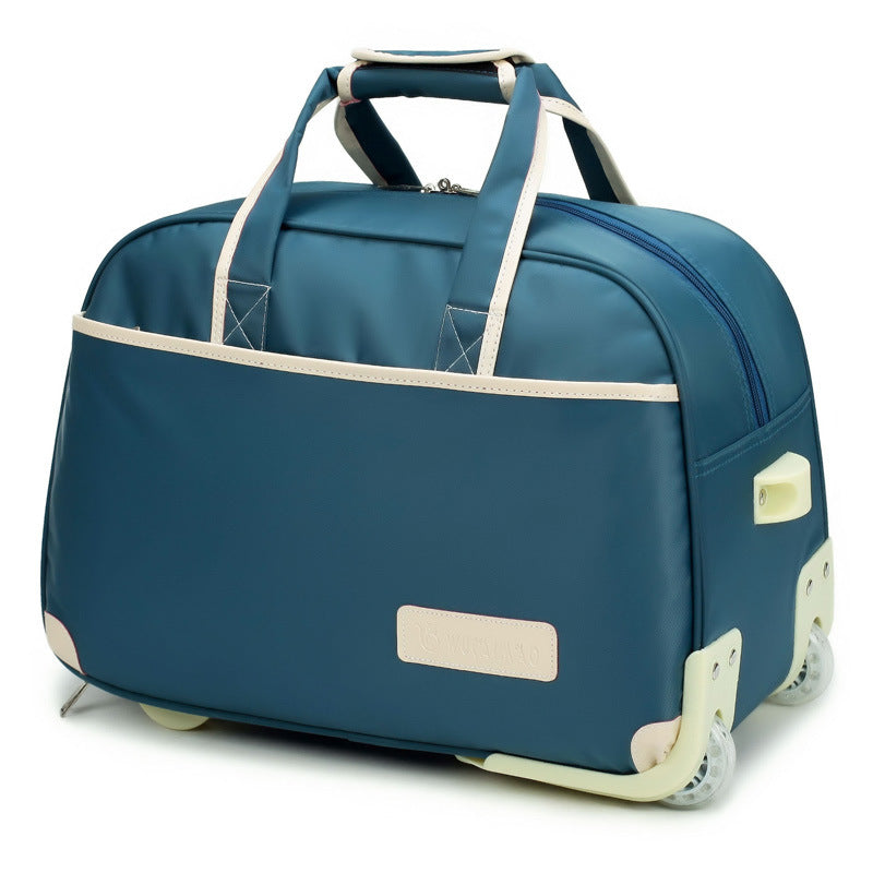 Oxford Pull Rod Nylon Waterproof Large Capacity Travel Bag