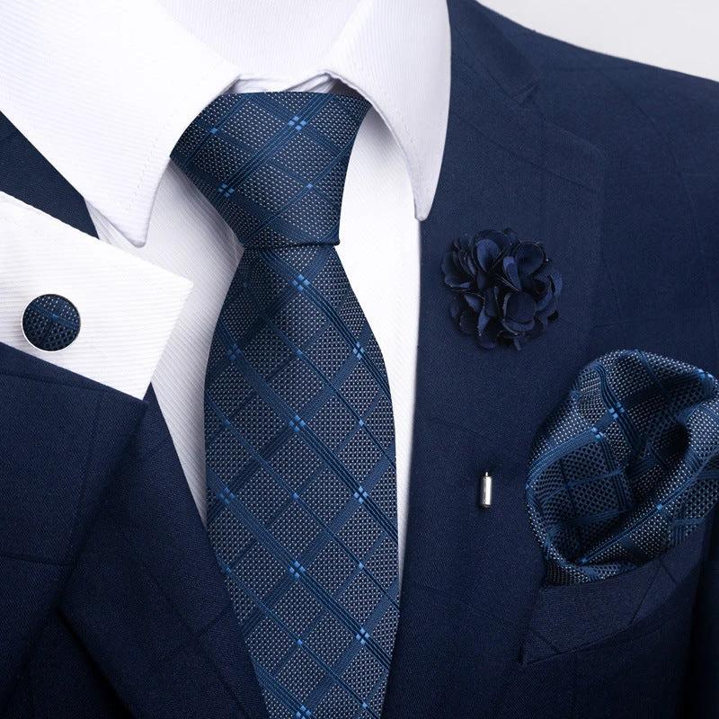 Men's Tie and Pocket Square Combo