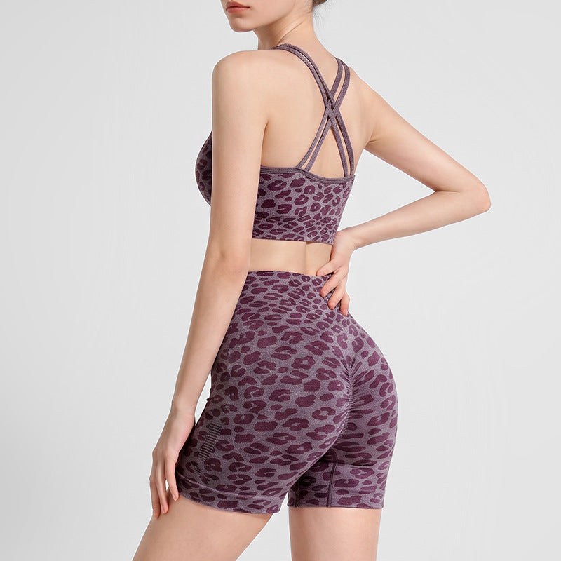 Dopamine Yoga Outfit Set  Back Friendly Yoga Tank Top With Built In Bra Pads High Waisted Tummy Control Yoga Shorts With Butt Lifting Effect