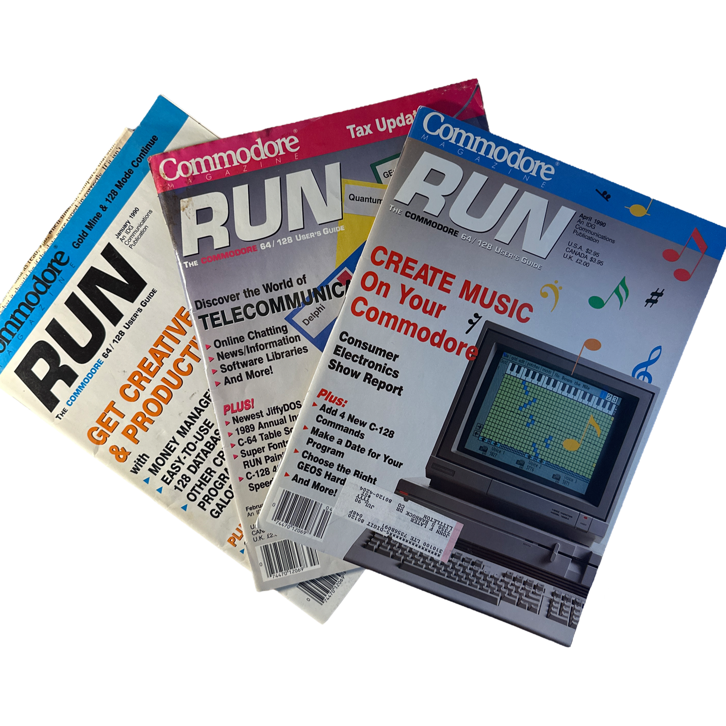 Revistas Commodore Run, varios números atrasados C64 C128 VIC-20 Revista Commodore 64
