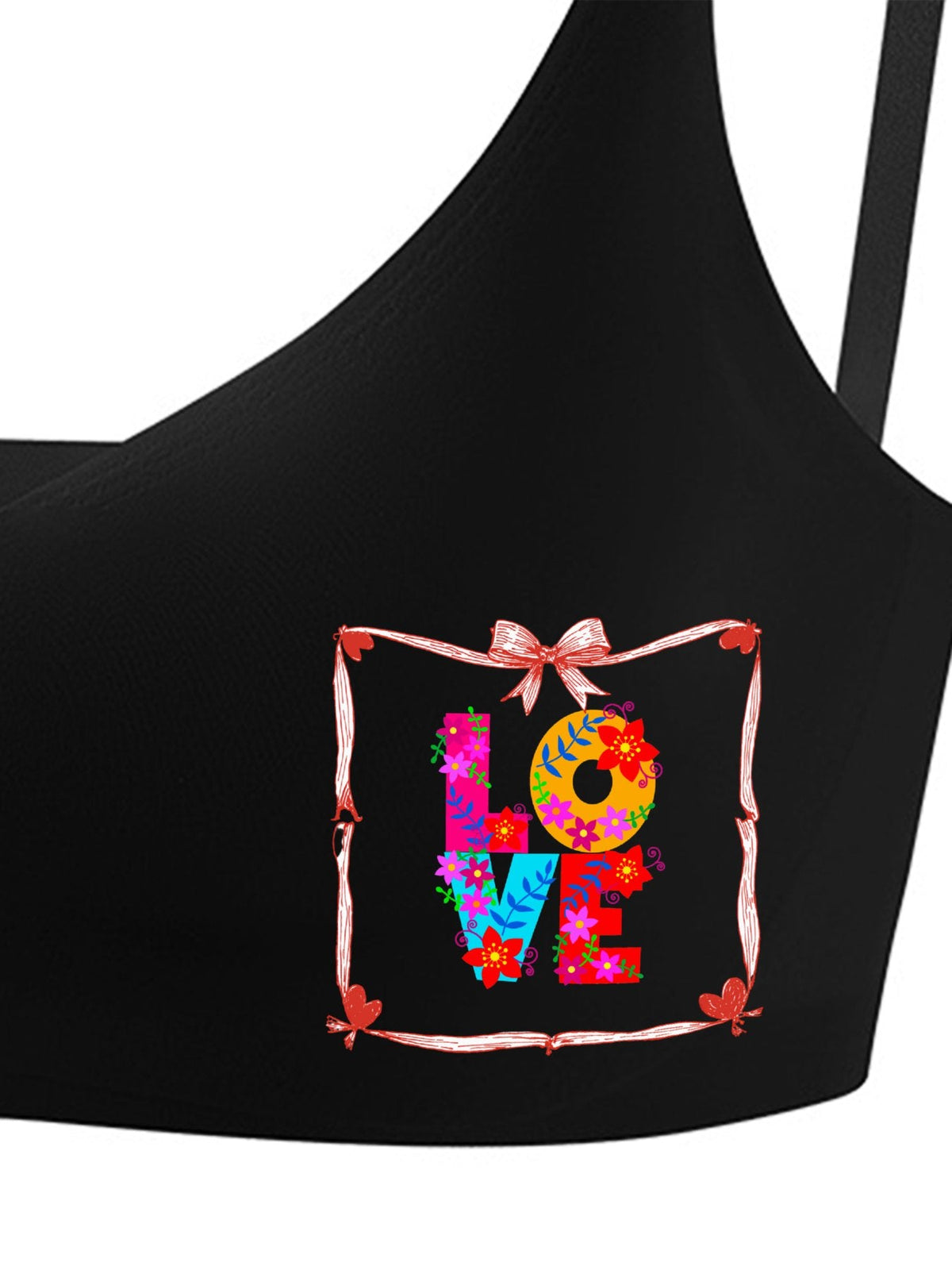 Floral LOVE Seamless Bra for Women (Made in USA)