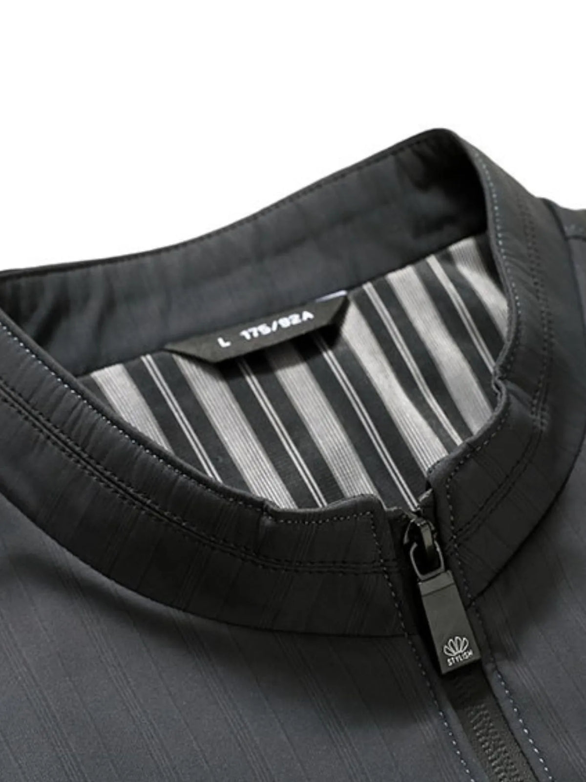 Men's Plus Size Zip Up Long Sleeve Jacket
