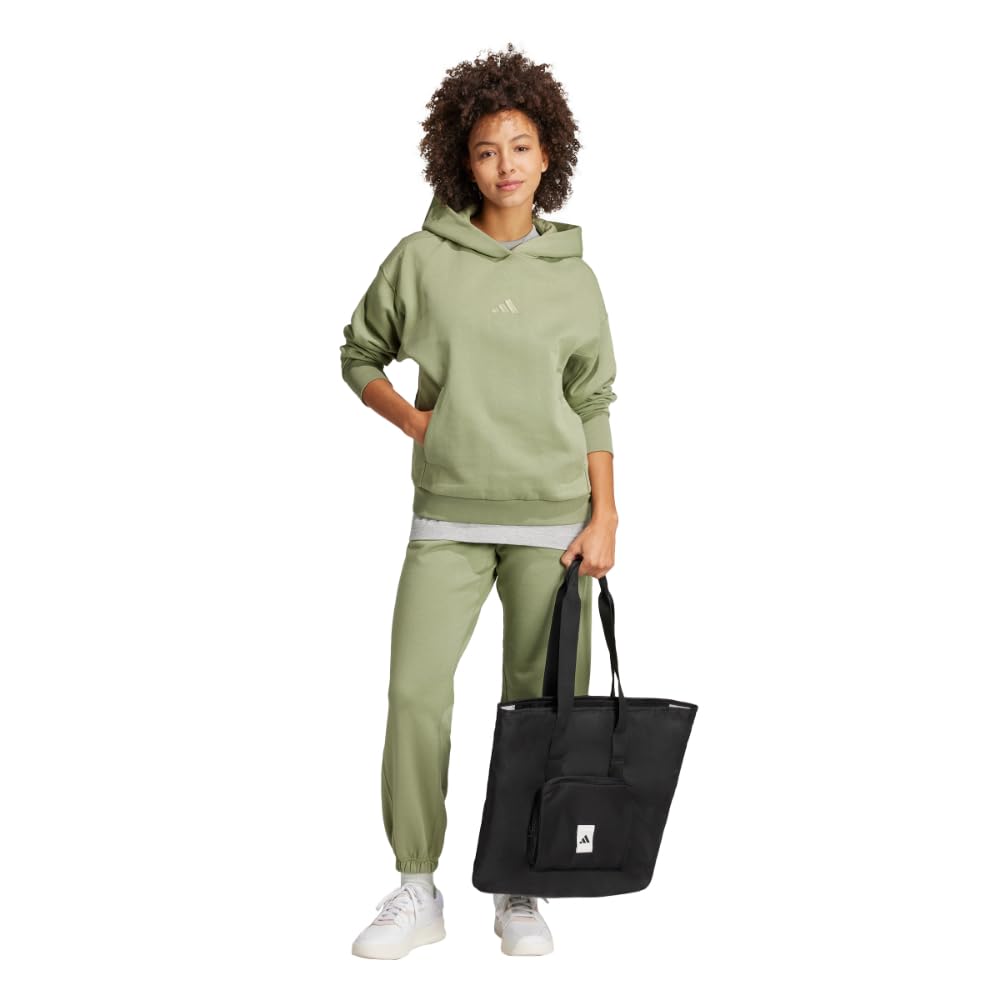 adidas Womens All SZN Fleece Loose Pants Tent Green