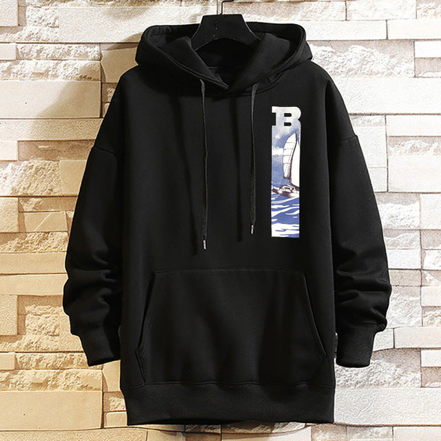 Men's Plus Size Warm Hooded Jacket for Autumn/Winter