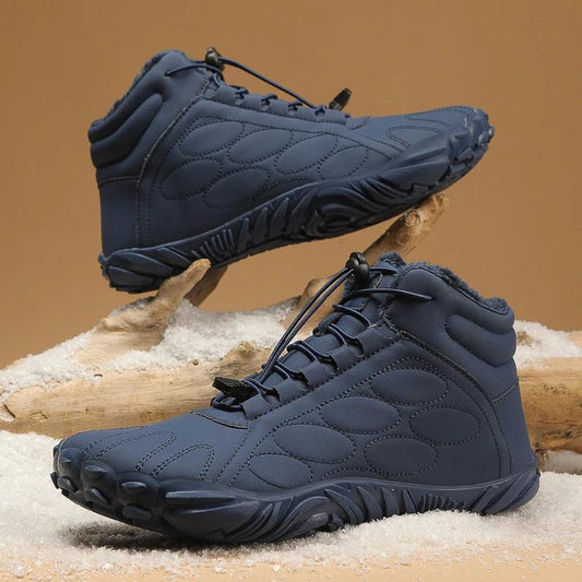 Botas de nieve cálidas de algodón con forro polar para deportes al aire libre de hombre