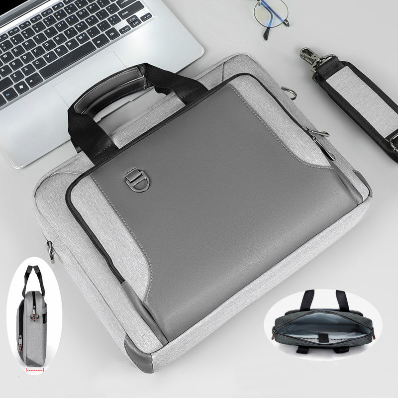 Laptop Bag Men's Handbag Briefcase Shockproof Pu Leather