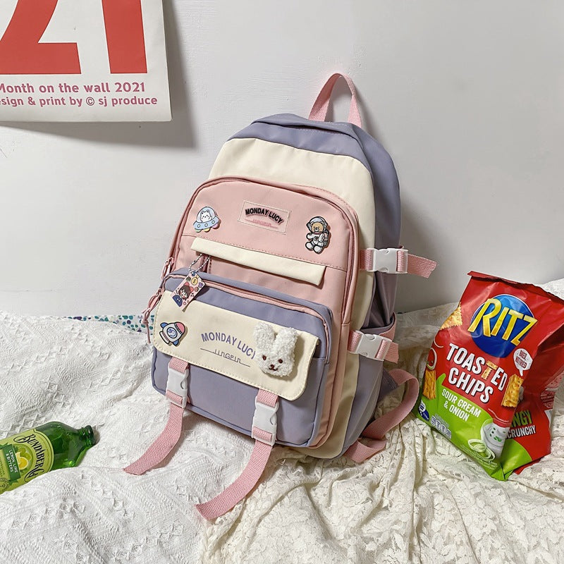 Elementary School Students' Mori All-match Backpack Travel Bag