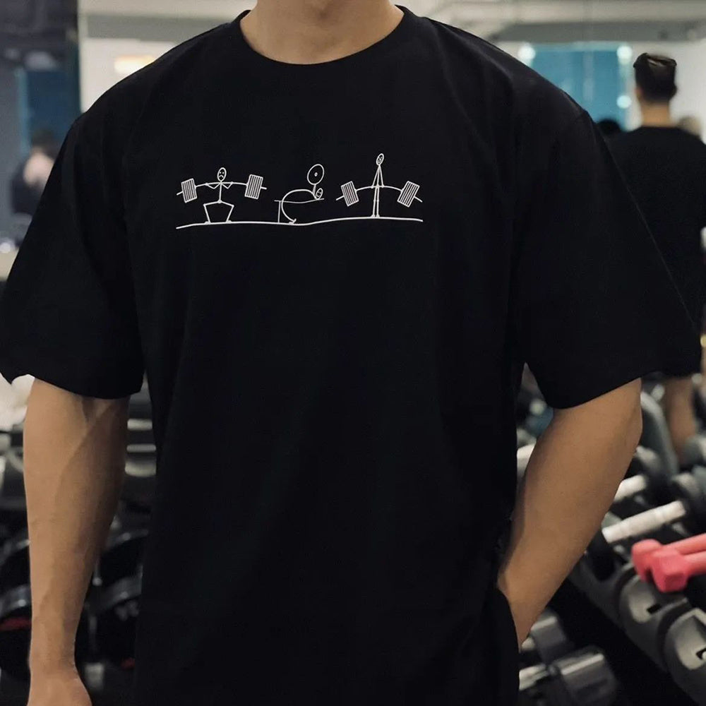 Men's Casual Cotton T-Shirt - Trendy Retro Style