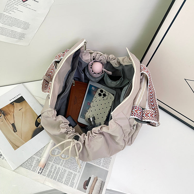 Nylon Fabric Large Capacity Travel Tote Handbag