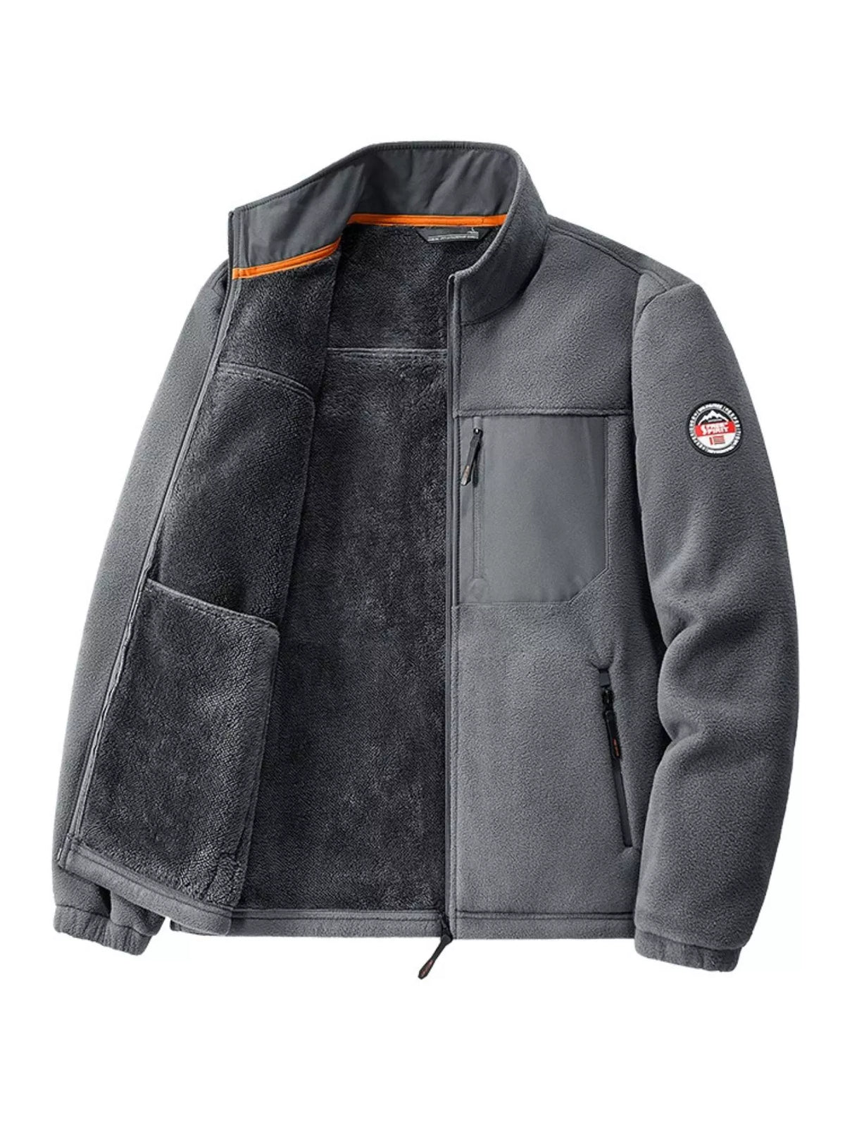 Men's Plus Size Warm Fleece Outdoor Jacket