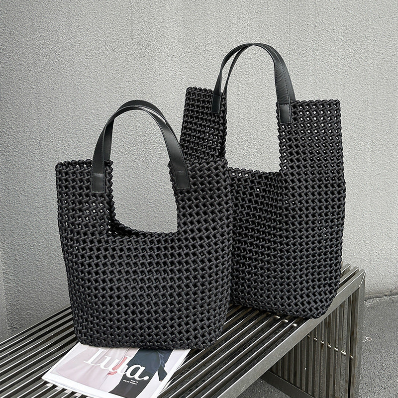 Hand-Woven Slouchy Travel Tote Travel Bag