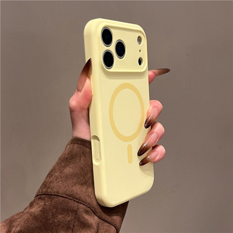 Liquid Silicone Skin-feel Magnetic Phone Case
