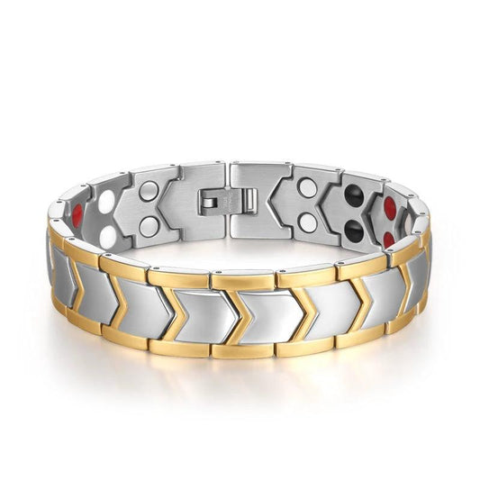Pulsera magnética de doble fila para hombre