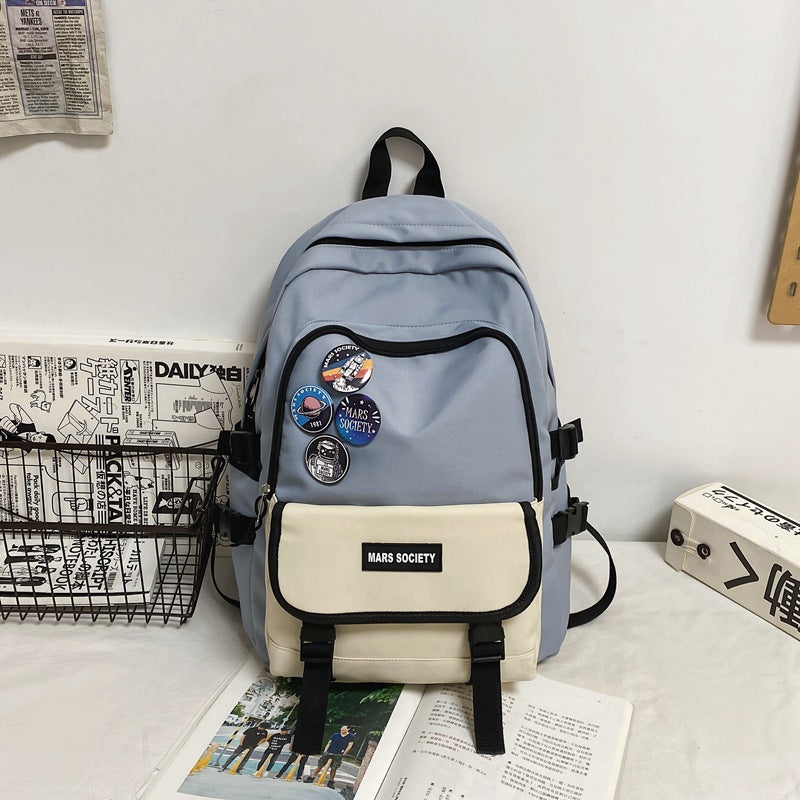 Unisex Mars Society Large Capacity Student Backpack Bags